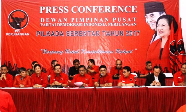 Ini Daftar Lengkap Paslon yang Diusung PDIP dalam Pilkada 2017