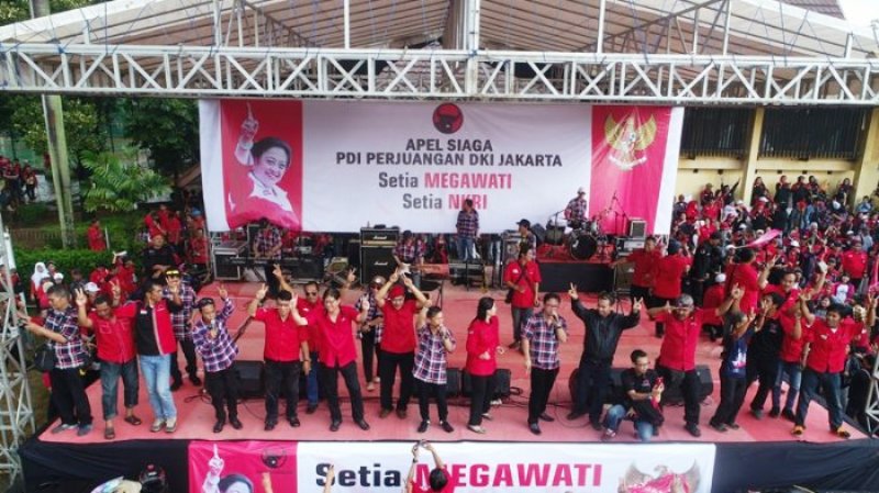 PDI Perjuangan Jakarta Apel Siaga “Setia Megawati, Setia NKRI”