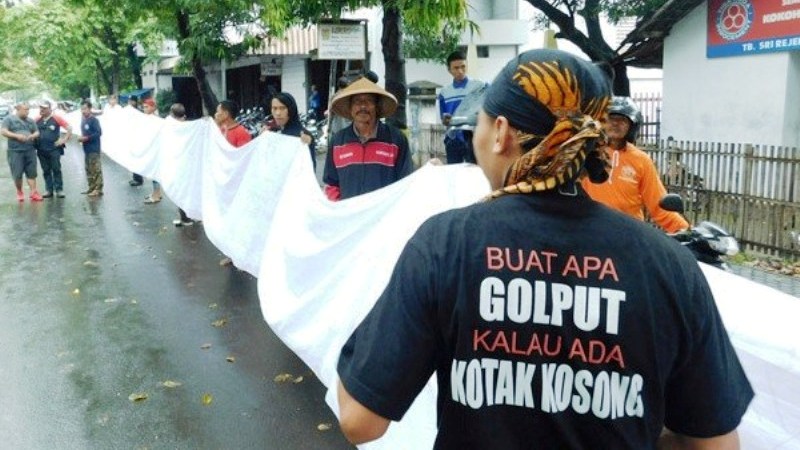 Kotak Kosong Kalah Melawan Paslon Tunggal