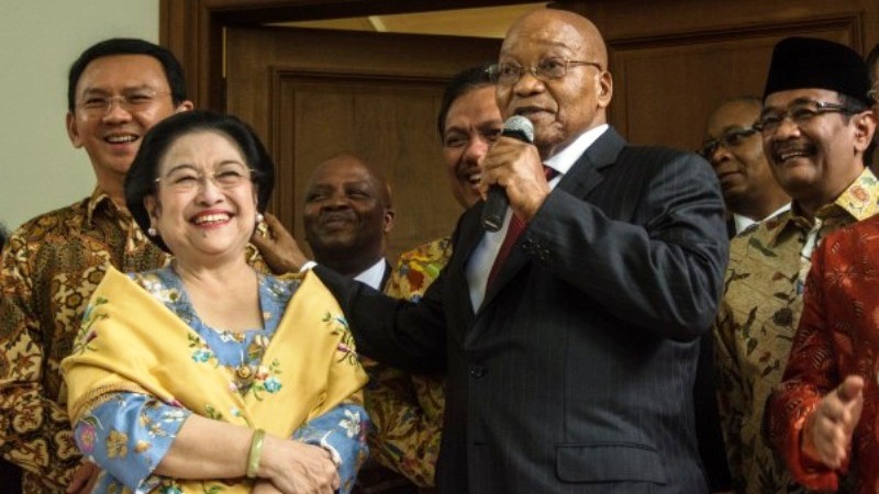 Presiden Afsel Kunjungi Megawati