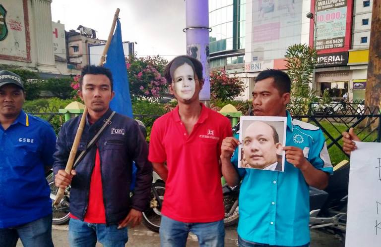Solidaritas dari Medan untuk Sekjen GSBI dan Novel Baswedan