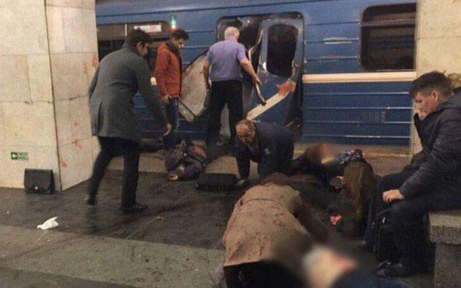 Bom di Stasiun Metro St. Petersburg Rusia Tewaskan 10 Orang