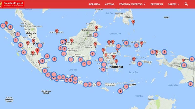 Blusukan Digital Jokowi, dari Sabang sampai Merauke