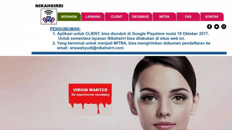 Situs nikahsirri.com Prostitusi Terselubung?