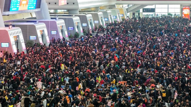 Tahun Baru, Sebanyak 385 Juta Penduduk China Mudik