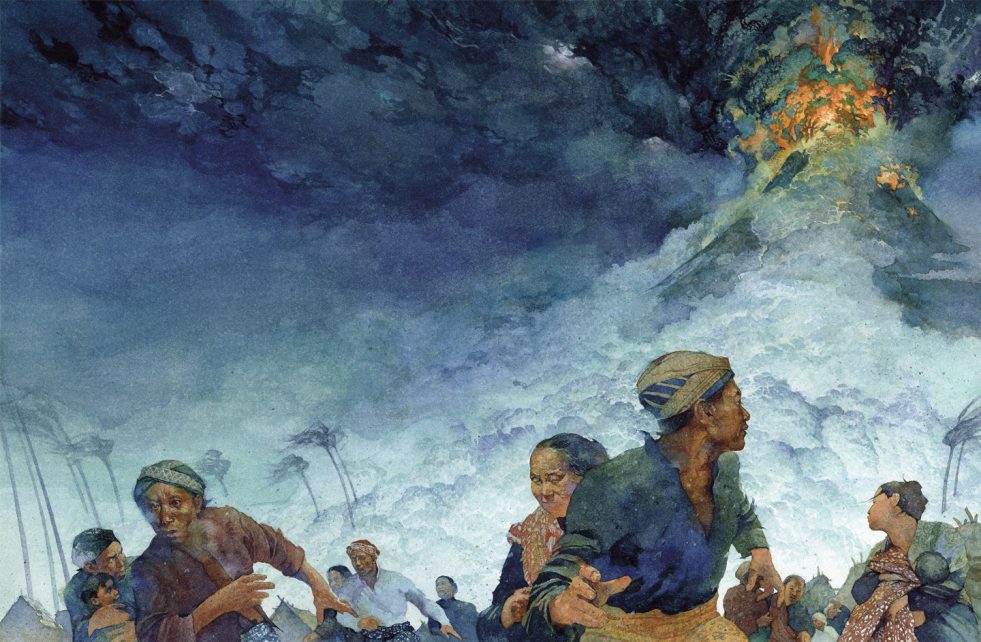 Letusan Tambora di Yogyakarta Langit Gelap Sepanjang Hari