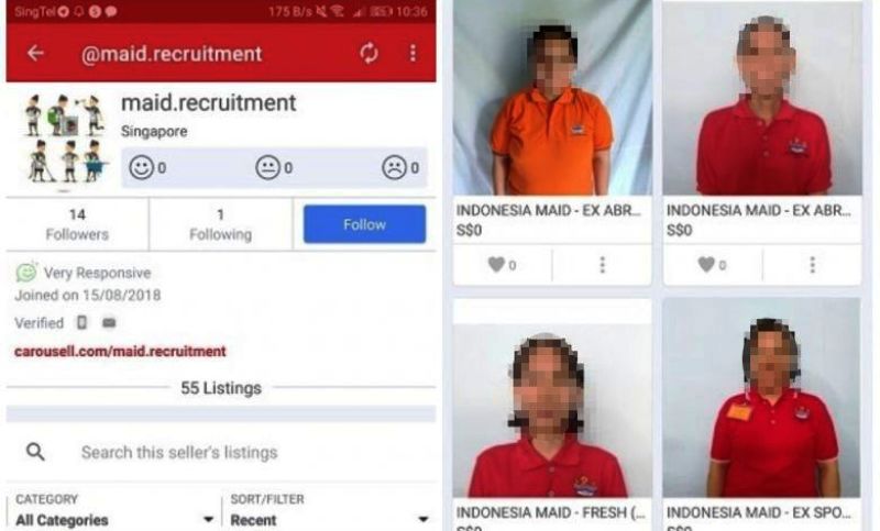 Indonesia Desak Singapura Usut Penjualan PRT WNI di Situs Jual Beli Online