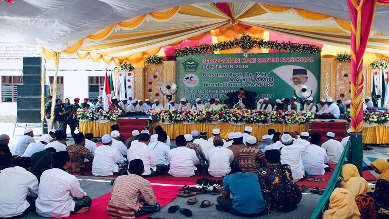 Kunjungi Madura, Ma’ruf Amin Serasa Kembali ke Kampung Halaman