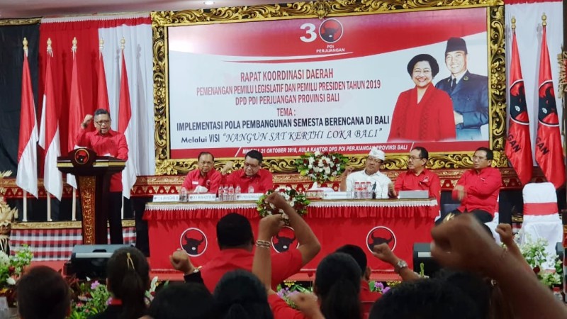 PDI Perjuangan Targetkan 80 Persen Kemenangan Jokowi-KH Ma’ruf di Bali