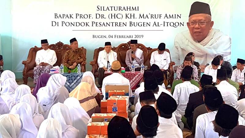 Ma’ruf Amin Ingin Perkuat Pendidikan Pesantren