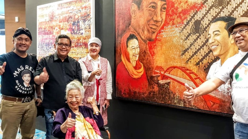 Sejumlah Pelukis Lelang Karya untuk Dana Kampanye Jokowi-Ma’ruf