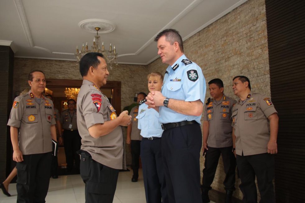 Terima Kepala Kepolisian Australia, Kapolri Saling ‘Curhat’ Pengamanan Pilpres
