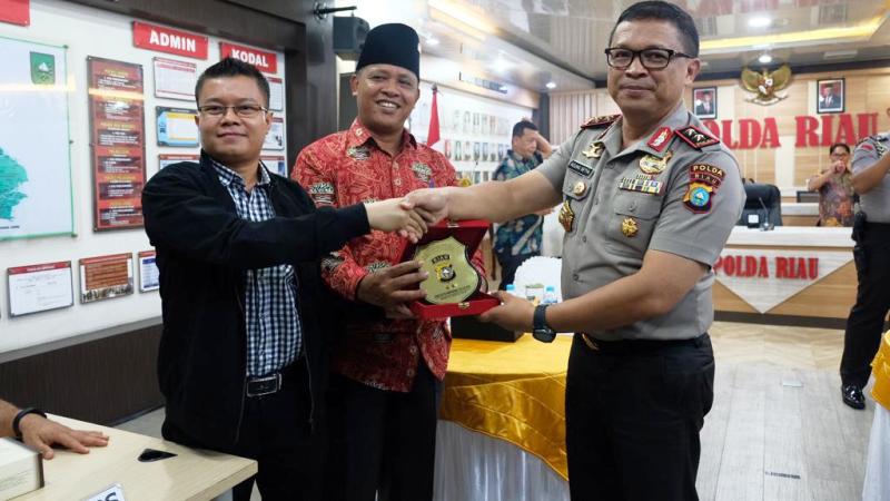 BMKG Tertarik Gunakan Dashboard Lancang Kuning Polda Riau