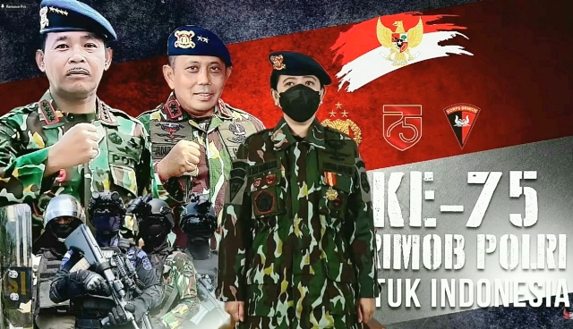Puan Dianugerahi Warga Kehormatan Korps Brimob