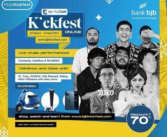bjb DigiCash KickFest, Hadirkan 250 Brand hingga Live Music Secara Daring