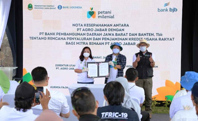 bank bjb Dukung Penuh Program Petani Milenial Lewat Dana KUR Rp 1,1 T