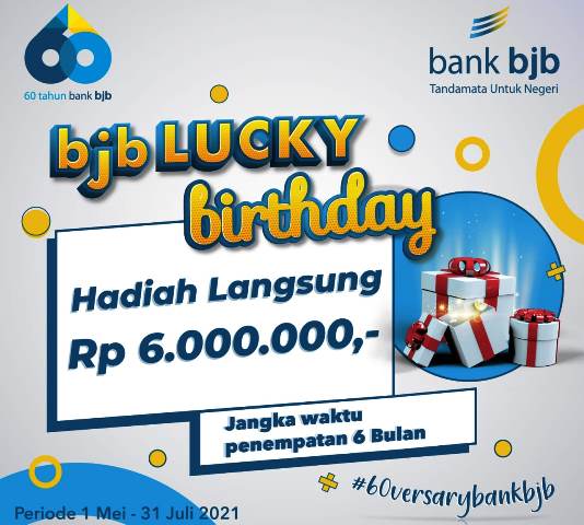 bjb 60versary – Lucky Birthday Tawarkan Hadiah Jutaan Rupiah, Ayo Ikuti Promonya