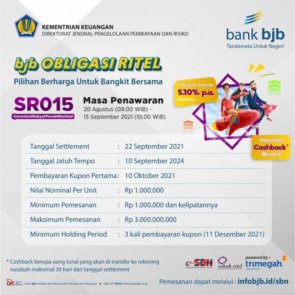 bank bjb Tawarkan Kemudahan Transaksi SR015 Secara Online