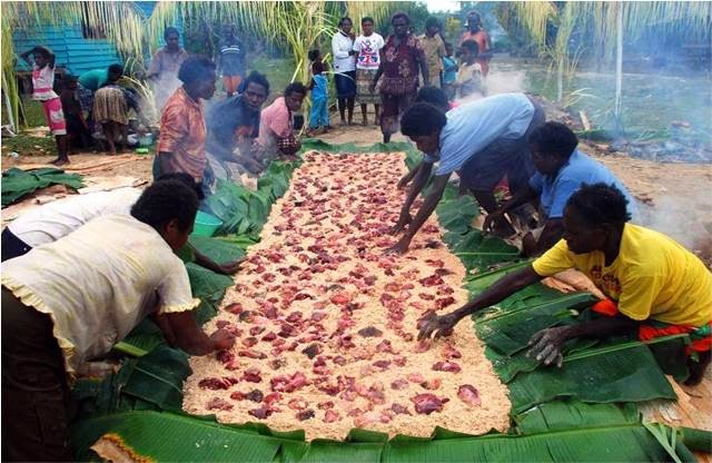 Sagu Sep makanan khas dari Merauke