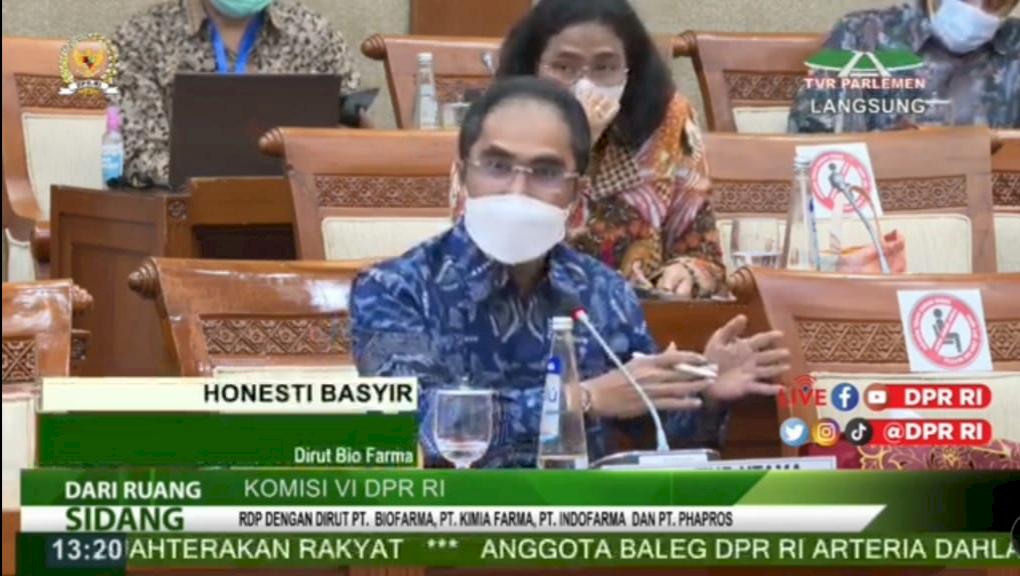 Direktur Utama Biofarma, Honesti Basyir - DPR-RI