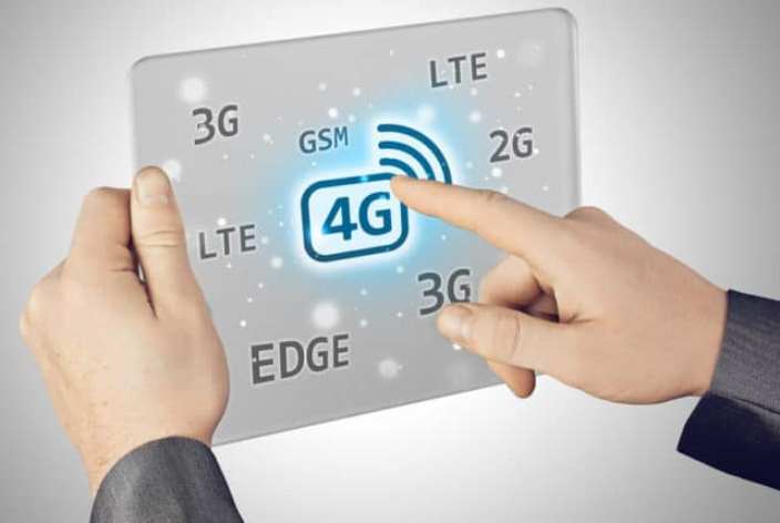 Ilustrasi jaringan komunikasi 4G