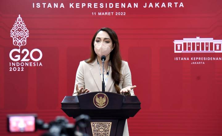 Juru Bicara Pemerintah dan Duta Adaptasi Kebiasaan Baru, dr. Reisa Broto Asmoro. - Biro Pers Setpres