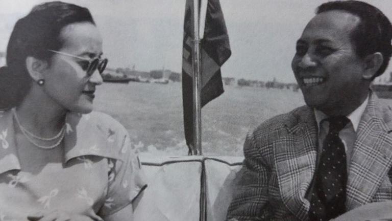 Sjahrir bersama Siti Wahjuni alias Poppy (istri kedua setelah Sjahrir berpisah dengan Maria)