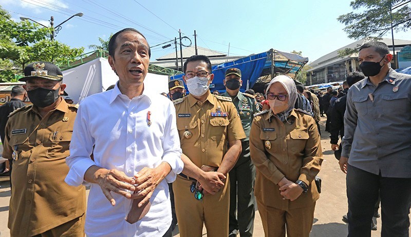 Ilustrasi, Presiden Joko Widodo mengizinkan lepas masker