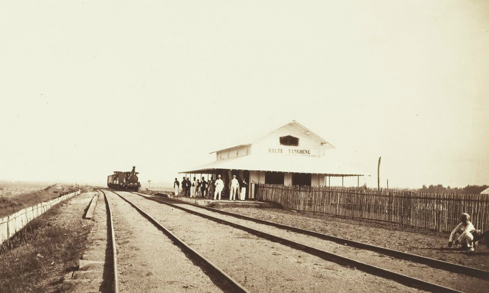 Peresmian Stasiun Tanggung, Semarang pada tahun 1867.
