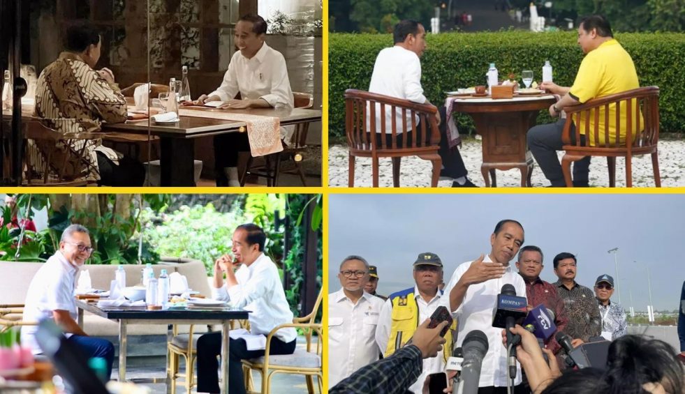 Presiden Jokowi Pamer Dukungan pada Pilpres 2024