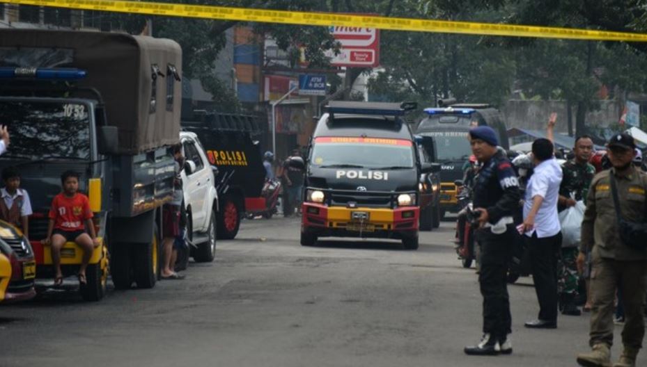 Ilustrasi. Ledakan di Markas Brimob Surabaya. (ANTARA).