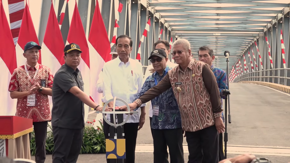 Peresmian Jembatan Kapuas I oleh Presiden Jokowi