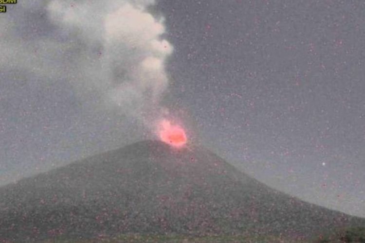 Gunung Ile Lewotolok Kembali Meletus, Warga Diminta Waspada