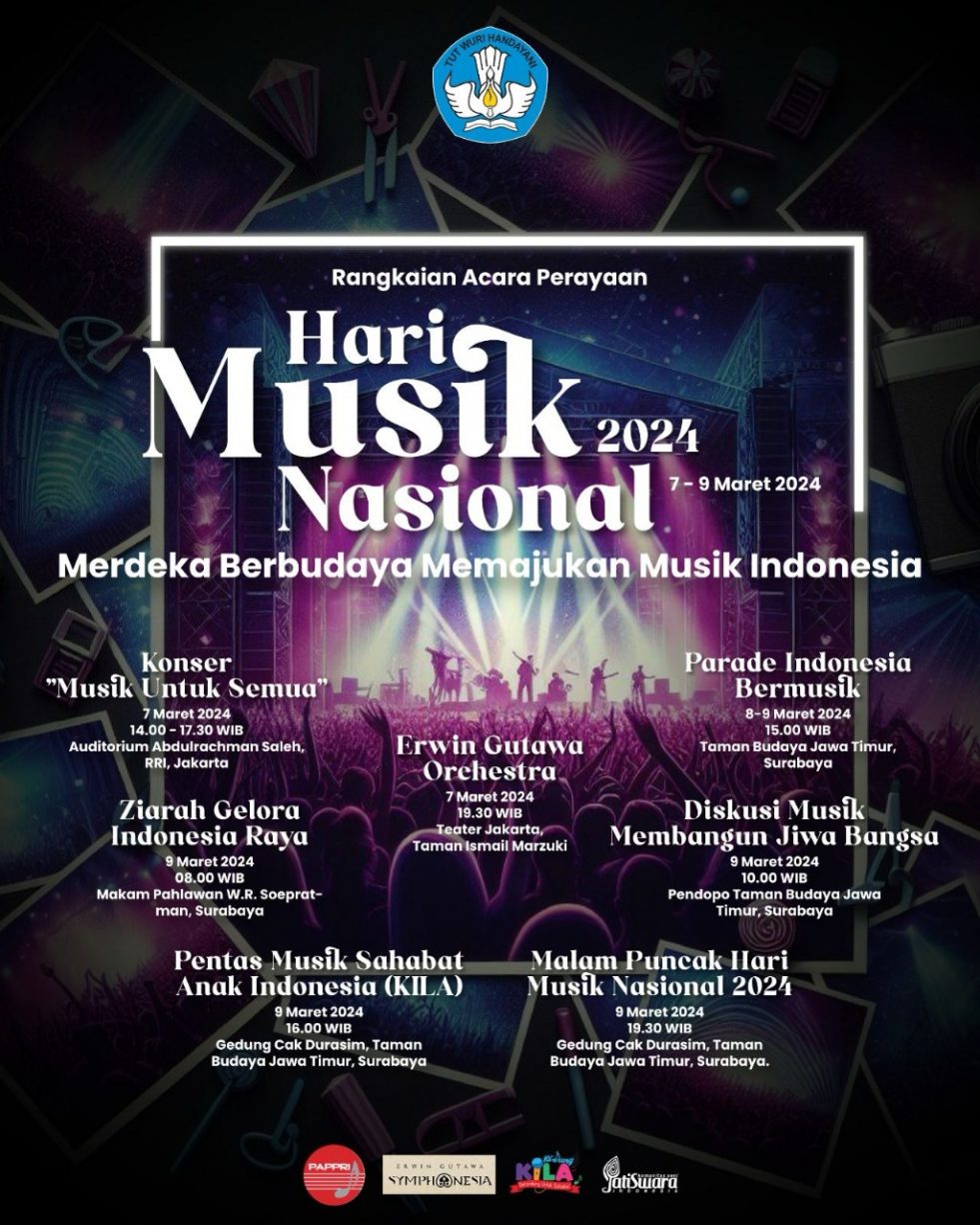 Hari Musik Nasional 2024 Dirayakan Meriah oleh Kemendikbudristek