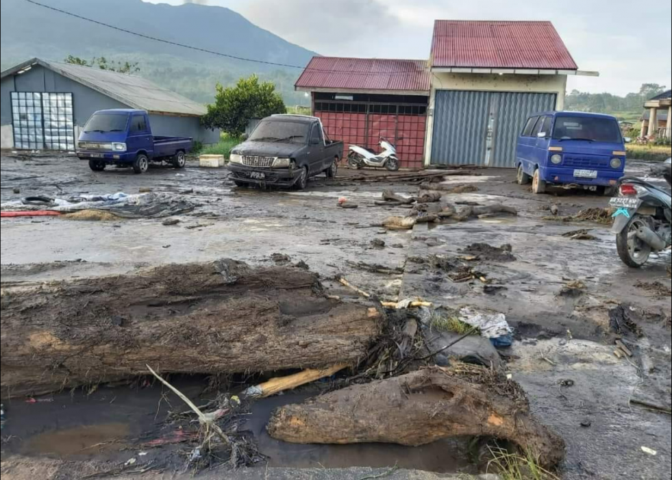 Banjir Lahar Dingin Gunung Marapi di Sumatera Barat