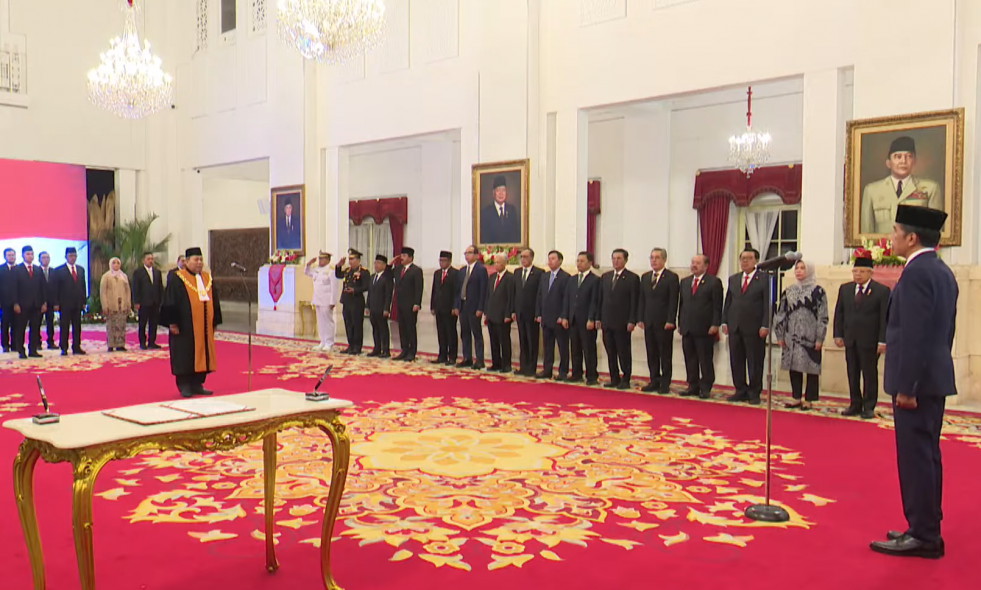 Presiden Jokowi Saksikan Pengucapan Sumpah Jabatan 7 Anggota LPSK Terpilih