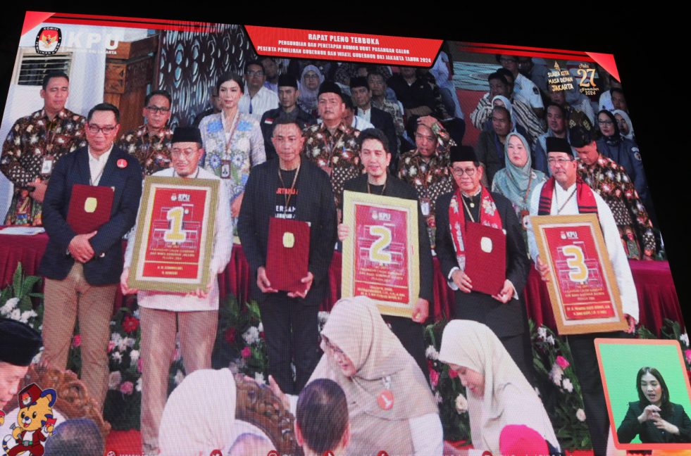 Pilgub Jakarta 2024: 3, 2, 1