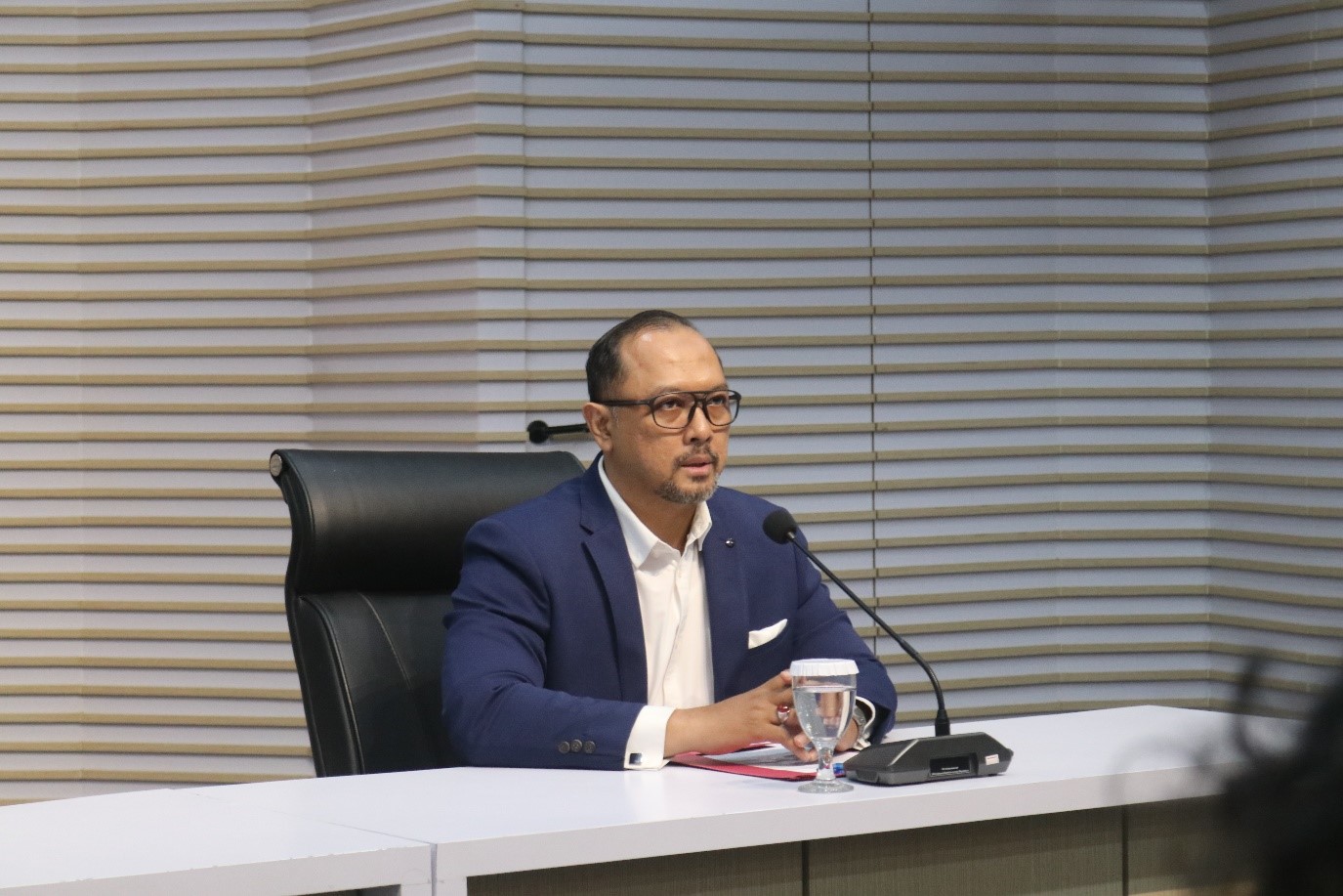 Juru Bicara KPK, Tessa Mahardika saat konferensi pers tanggal 8/01/2025. (foto: Sulindo/Iqyanut Taufik)