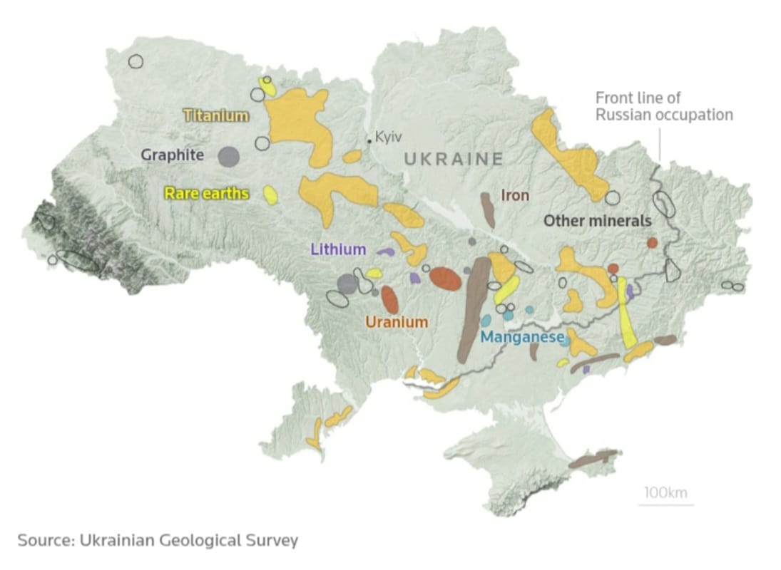 Persebaran mineral di Ukraina. (Sumber: Reuters)