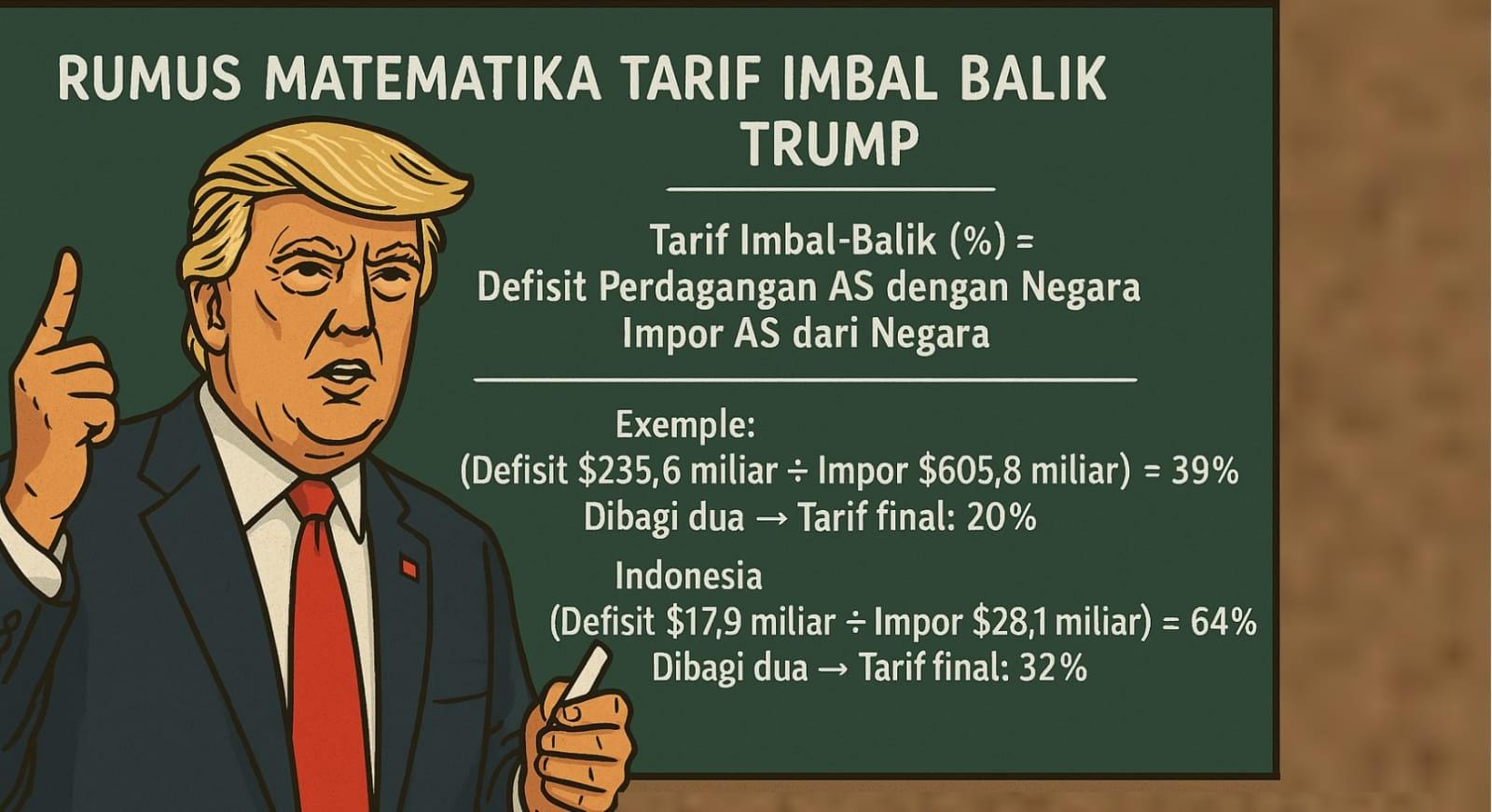 Rumus Instan Tarif Imbal-Balik Trump