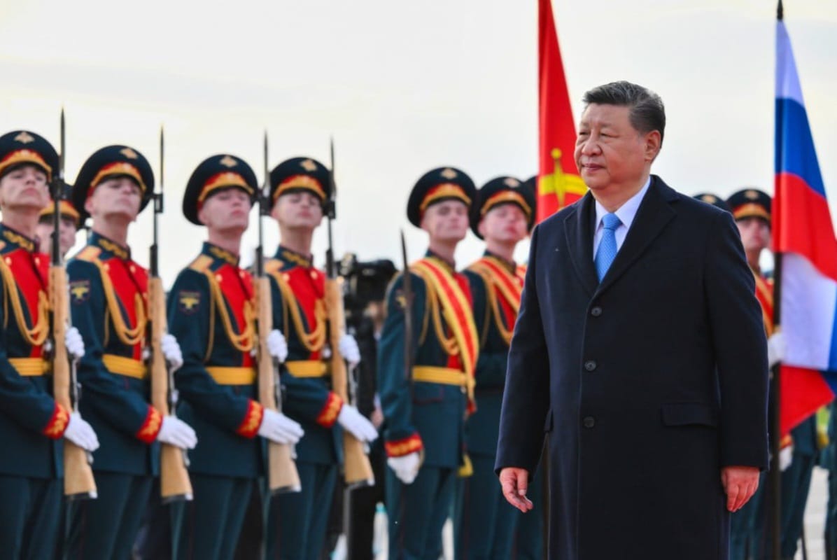 Xi Jinping tiba di Moskow. (Sumber: South China Morning Post)