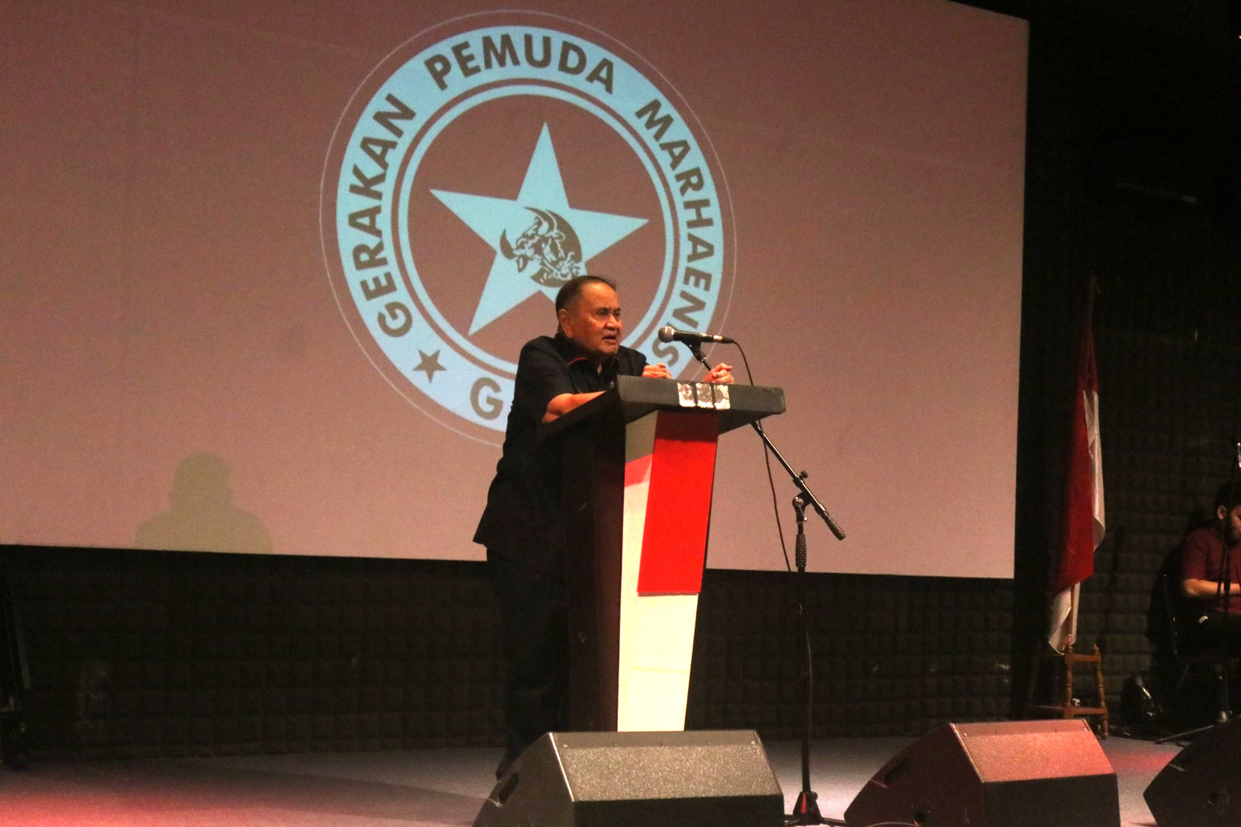 Ketua Umum Gerakan Pemuda Marhaenis (GPM) Emir Moeis. (Foto: Sulindo/Iqyanut Taufik)