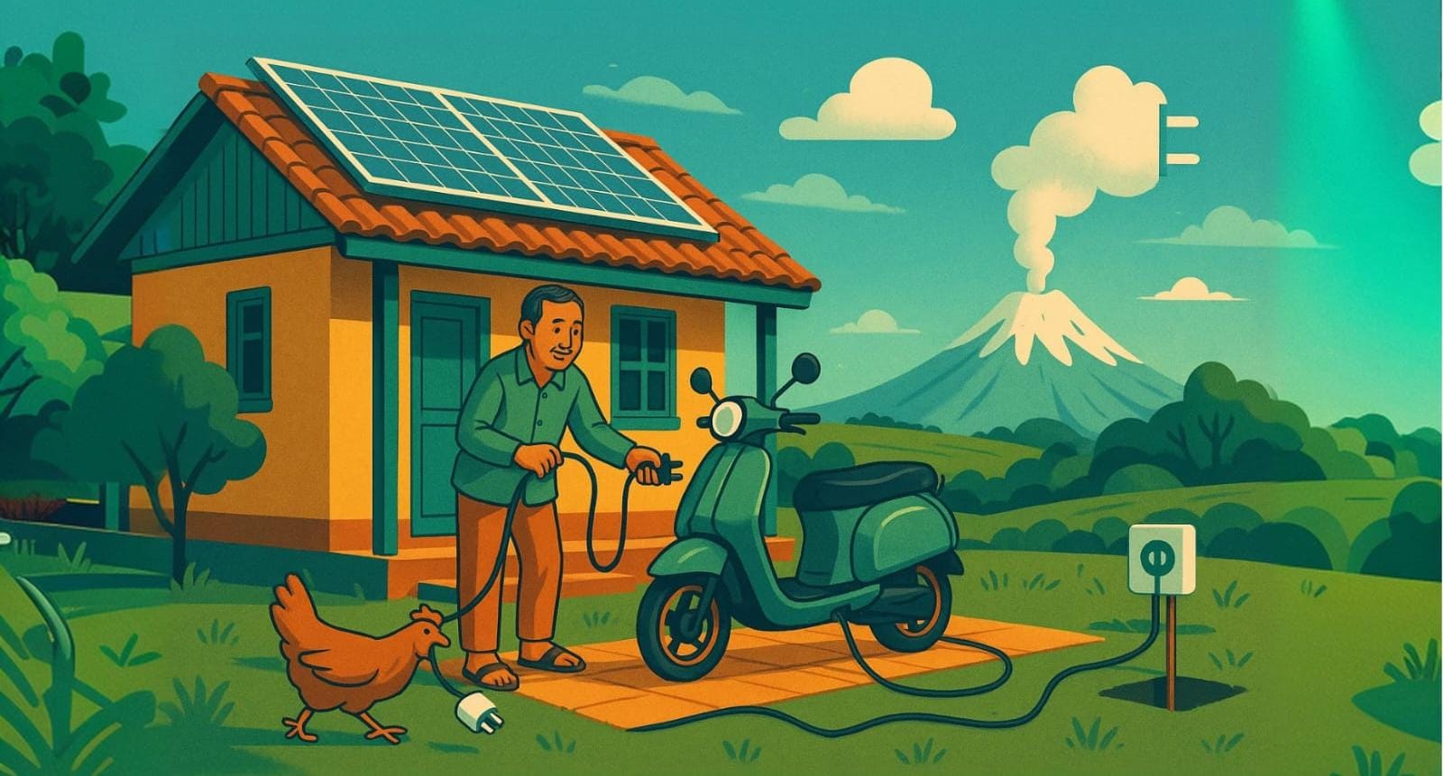 Energi dari Langit, Listrik dari Tanah