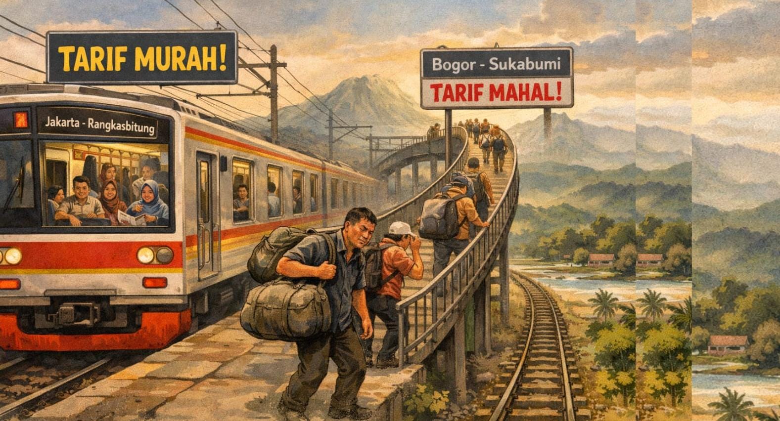 KRL Nuju Sukabumi